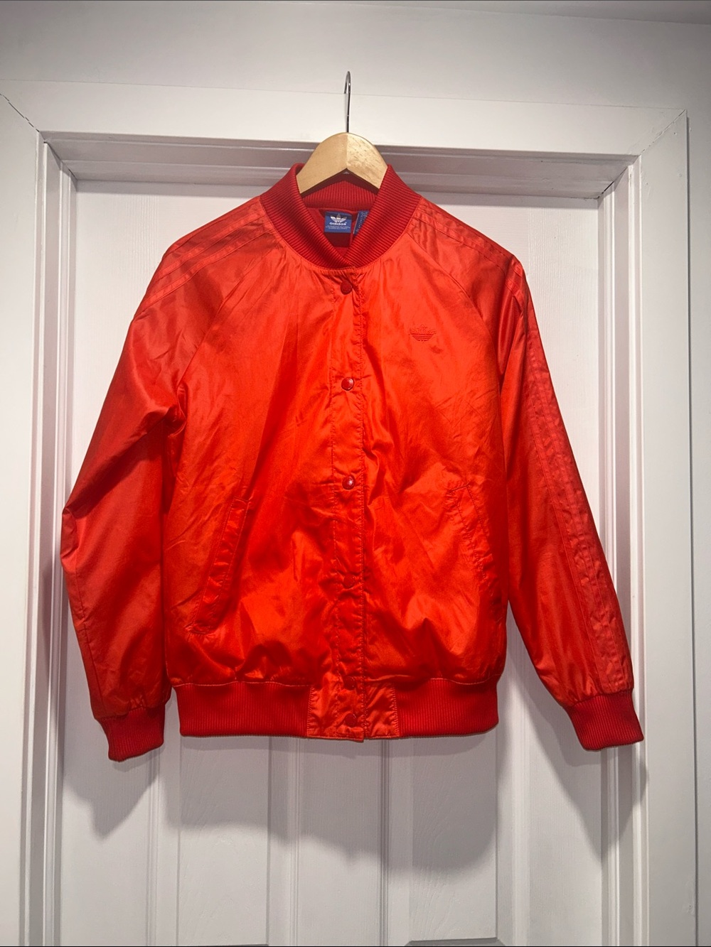Adidas Men’s Orange-Red  Lightweight windbreaker Jacket